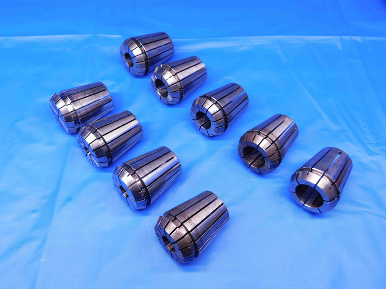 9pc ER32 COLLET LOT 1/8, 5/16, 3/8, 7/16, 1/2, 9/16, 5/8, 11/16 & 3/4 SIZES - BR8245LVR