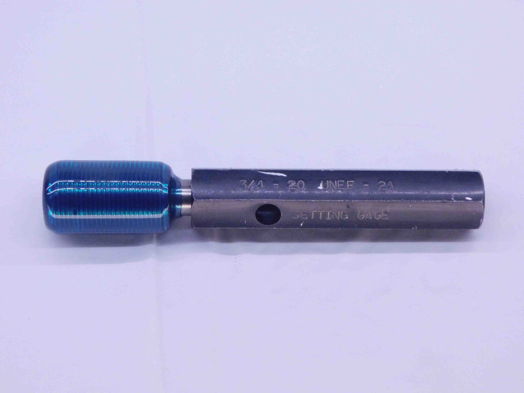 3/4 20 UNEF 2A SET THREAD PLUG GAGE .75 .750 .7500 GO ONLY P.D. = .7162 CHECK - DW32069OB4