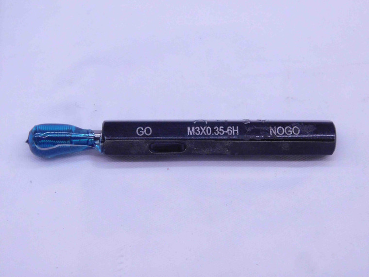 M3 X .35 6H METRIC THREAD PLUG GAGE 3 0.35 GO ONLY P.D. = 2.773 INSPECTION CHECK - DW32112OB4