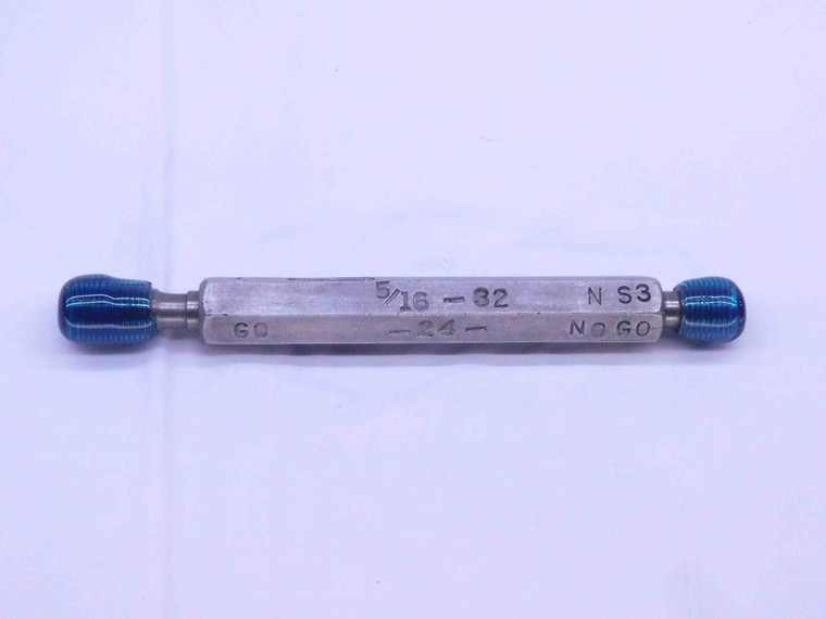 5/16 32 NS 3 THREAD PLUG GAGE .3125 GO NO GO P.D.'S = .2922 & .2946 INSPECTION - DW32140OB4