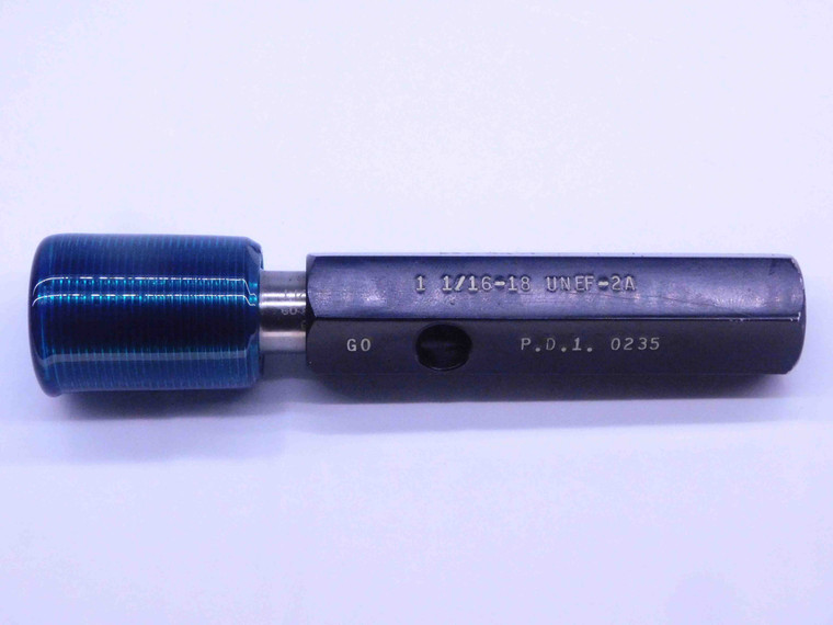 1 1/16 18 UNEF 2A SPECIAL SET THREAD PLUG GAGE 1.0625 GO ONLY P.D. = 1.0235 - DW32180OB4