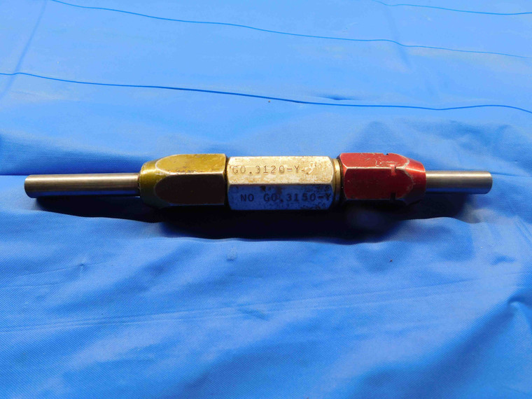 .3120 & .3150 CL Y PIN PLUG GAGE GO NO GO .3125 -.0005 5/16 8 mm .312 .315 CHECK - MW0043BK4