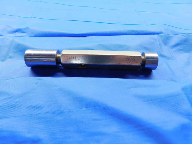 .7495 & .7505 PIN PLUG GAGE GO NO GO .7500 -.0005 UNDERSIZE 3/4 19 mm CHECK - MW0044BK4