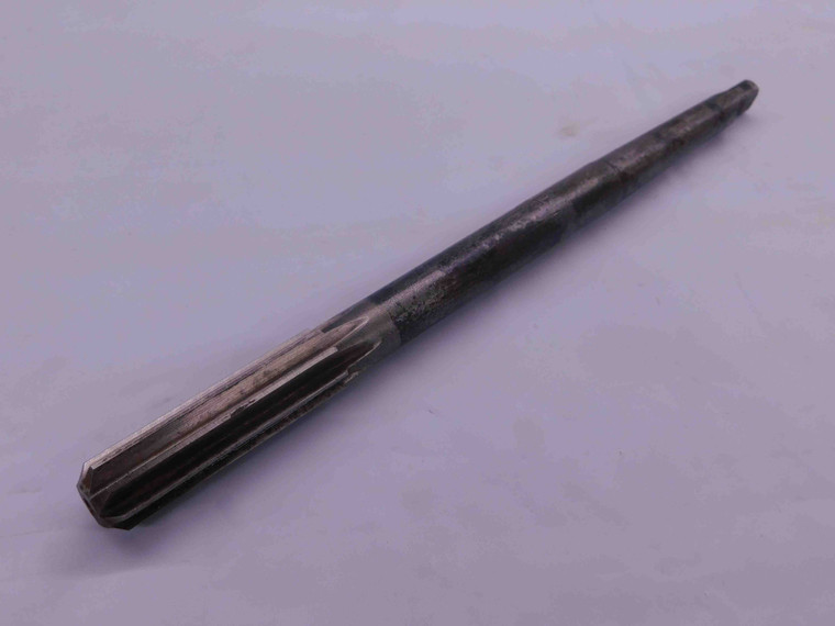 CLEVELAND 9/16 O.D. HSS REAMER MORSE TAPER #1 SHANK 8 FLUTE MT1 .5625 ONSIZE - MW0187AL4