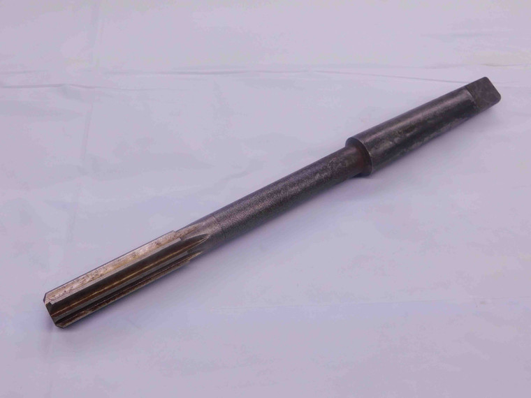 0.563 OD HSS REAMER MT2 SHANK 8 FL .563 .5630 9/16 .5625 +.0005 OVERSIZE CNC - MW0195AL4