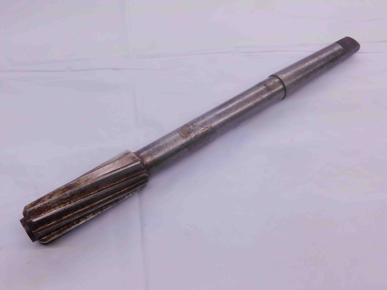 W&B 0.9 OD HSS REAMER MT2 SHANK SPIRAL 10 FL .9 .9000 .9063 -.0063 UNDERSIZE - MW0197AL4