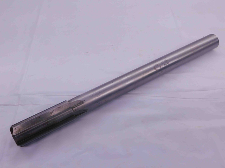 0.8628 OD HSS CARBIDE TIPPED REAMER 6 FL .8628 .8750 -.0122 UNDERSIZE 22 mm - MW0238BF4