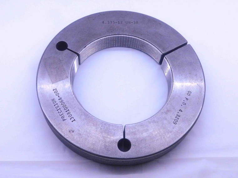 4 3/8 12 UN 3A THREAD RING GAGE 4.375 4.3750 GO ONLY P.D. = 4.3209 INSPECTION - DW32298CF4