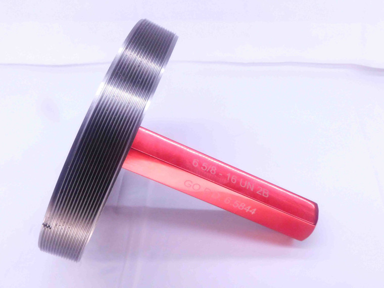 6 5/8 16 UN 2B THREAD PLUG GAGE 6.625 6.6250 GO ONLY P.D. = 6.5844 2B OR 3B - DW32310LVR