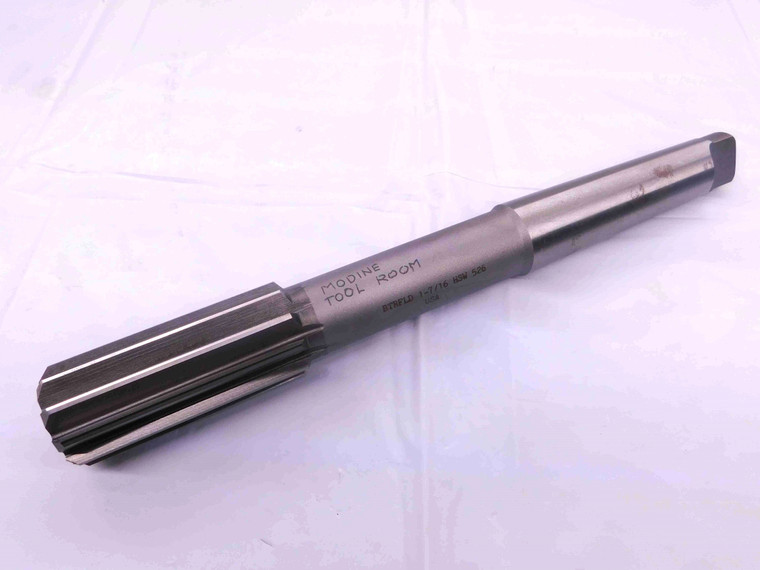 BUTTERFIELD 1 7/16 OD HSS REAMER MORSE TAPER #4 SHANK 10 FL MT4 1.4375 ONSIZE - MW0310BF4