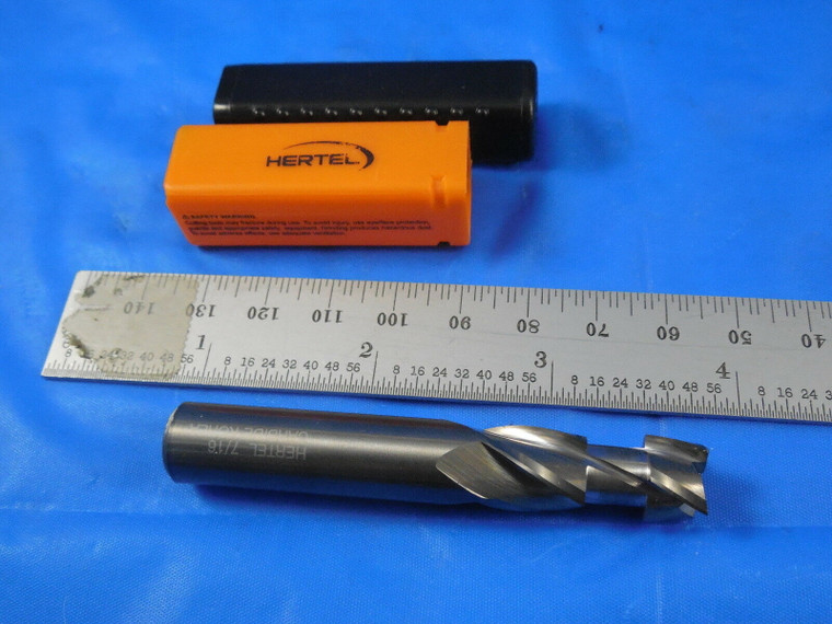 HERTEL MODIFIED ROUGHER CARBIDE END MILL 7/16 DIA 5/16 LOC 2 3/4 OAL 4 FL TOOL
