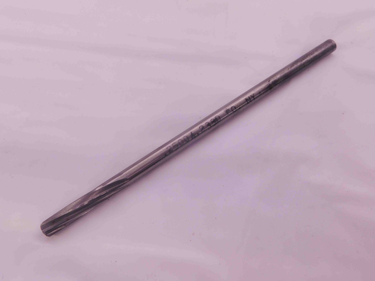 0.2506 O.D. HSS CHUCKING REAMER SPIRAL 6 FLUTE .2506 1/4 .2500 +.0006 OVERSIZE - MW0617BF4