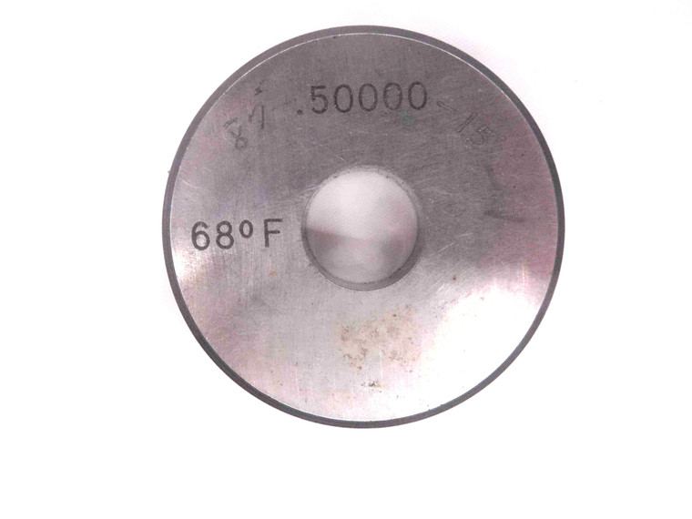 .5000 MASTER PLAIN BORE RING GAGE ONSIZE 1/2 12.700 mm .500 INSPECTION CHECK - MW0818CU4