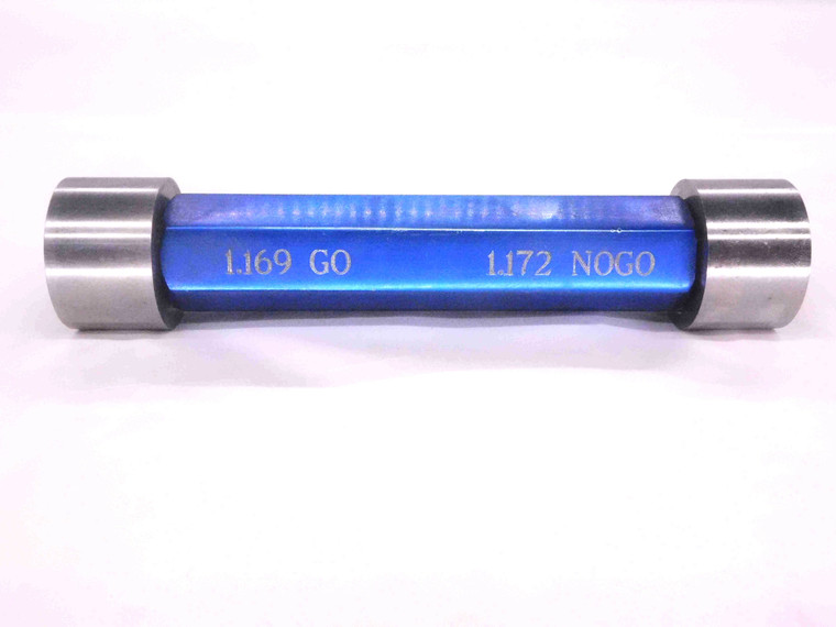 1.1690 & 1.1720 PIN PLUG GAGE GO NO GO 1.1719 +.0001 1 11/64 29.769 1.169 1.172 - MW0859CU4
