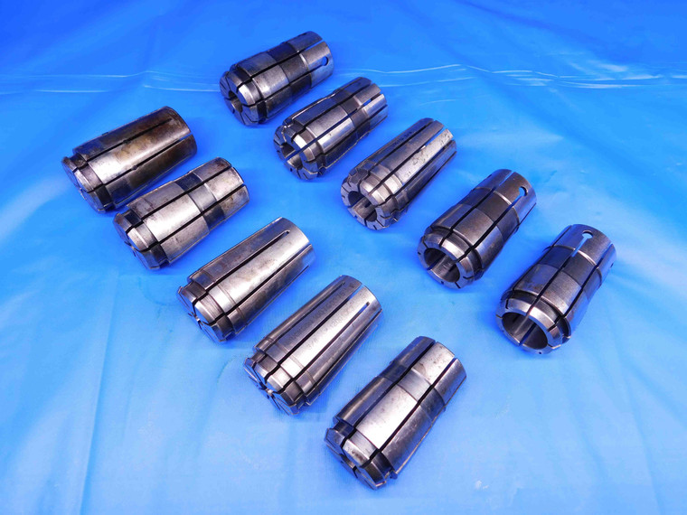 TG100 COLLET LOT 3/16, 1/4, 5/16, 3/8, 7/16, 1/2, 5/8, 3/4, 13/16 & 7/8 SIZES - BR8399LVR