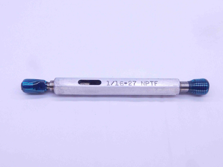 1/16 27 NPTF L1 & 6 STEP PIPE THREAD PLUG GAGE .0625 N.P.T.F. DRYSEAL TAPER - DW32648CU4