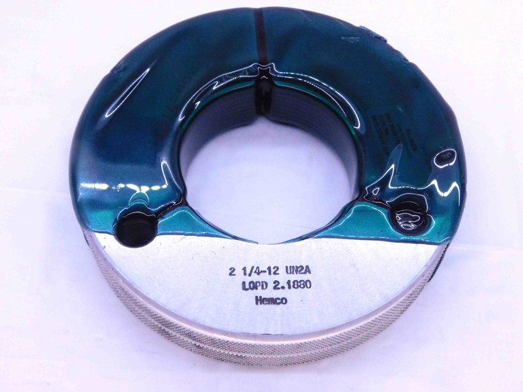 2 1/4 12 UN 2A THREAD RING GAGE 2.25 2.250 2.2500 NO GO ONLY P.D. = 2.1880 CHECK - DW32678CD4