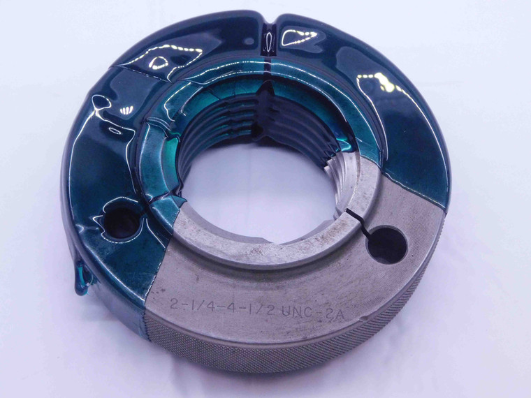 2 1/4 4 1/2 UNC 2A THREAD RING GAGE 2.25 2.250 2.2500 GO ONLY P.D. = 2.1028 - DW32701CB4