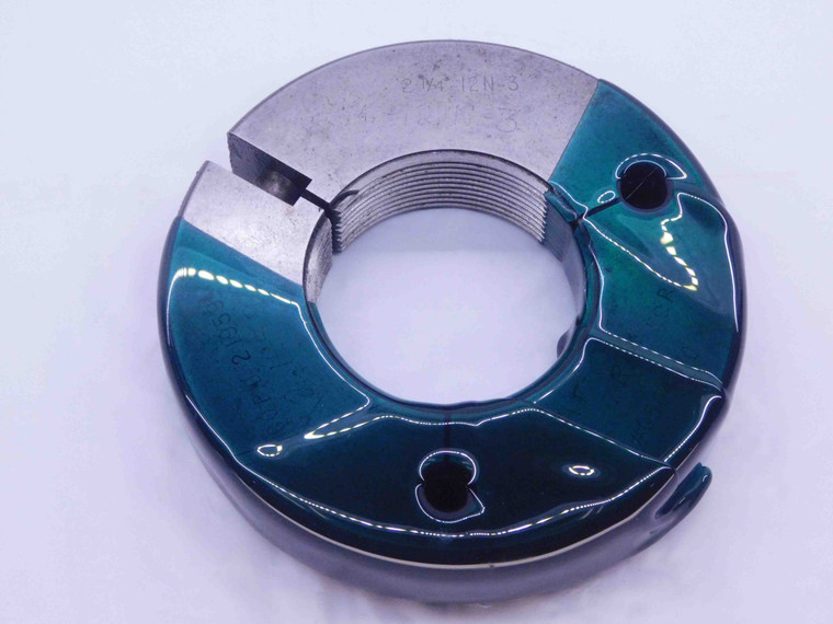 2 1/4 12 N 3 THREAD RING GAGE 2.25 2.250 2.2500 GO ONLY P.D. = 2.1959 UN-3 3A - DW32704CB4