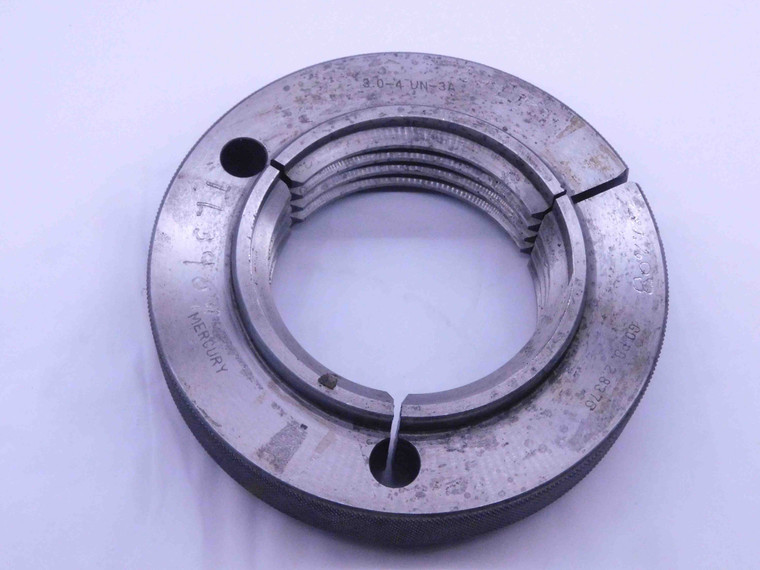 3" 4 UNC 3A THREAD RING GAGE 3.0 4. GO ONLY P.D. = 2.8376 3"-4 UN INSPECTION - DW32712CB4