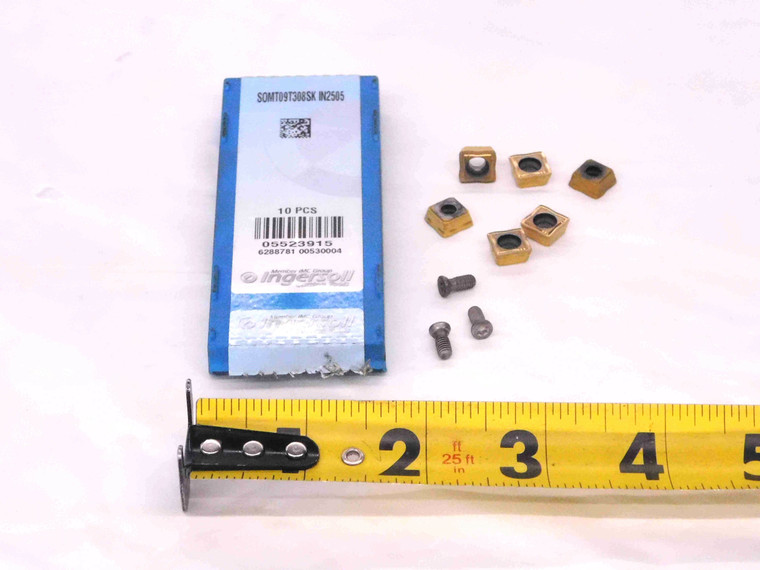 6pcs NEW INGERSOLL SOMT09T308K IN2505 TiN CARBIDE INSERTS INDEXABLE TOOLING - MW1503CM4