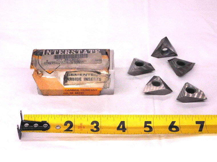 5pcs NEW INTERSTATE TNMC66NV C5/P30 CARBIDE THREADING INSERTS INDEXABLE TOOLING - MW1550CM4