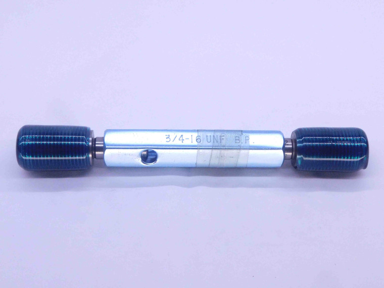 3/4 16 UNF BEFORE PLATE SET THREAD PLUG GAGE .75 GO NO GO P.D.'S = .7063 & .6992 - DW32781CT4