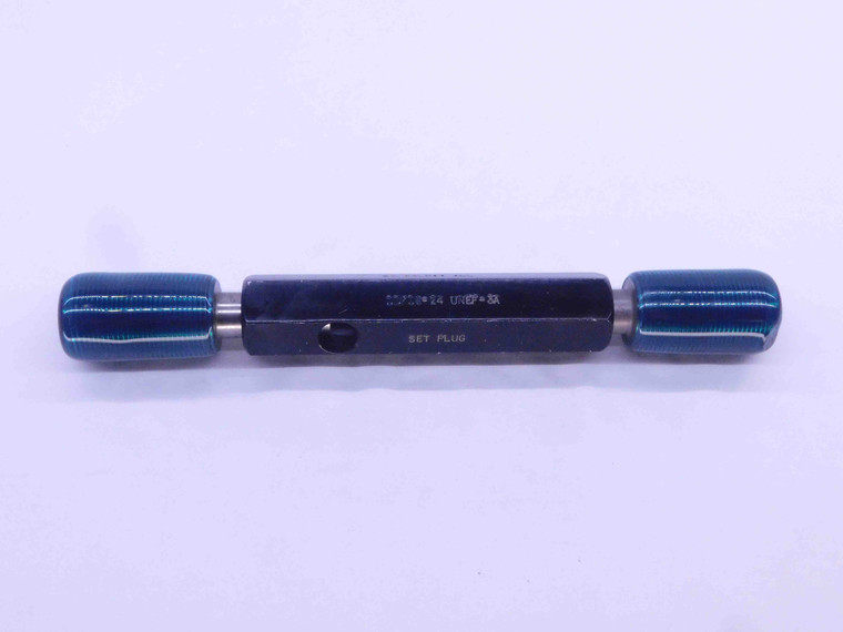 11/16 24 UNEF 3A SET THREAD PLUG GAGE .6875 GO NO GO P.D.'S = .6604 & .6574 - DW32793CT4