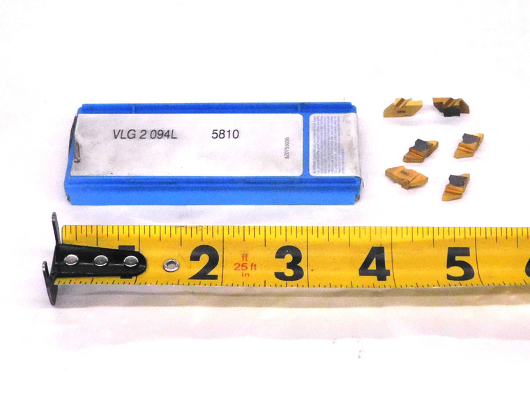 6pcs NEW VLG 2 094L 5810 TiN COATED CARBIDE GROOVING INSERTS INDEXABLE TOOLING - MW1613CM4