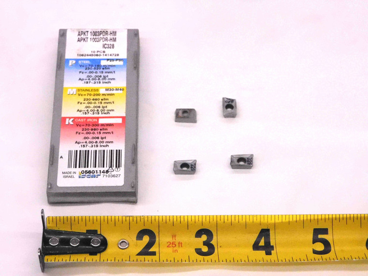 4pcs NEW ISCAR APKT 1003PDR-HM IC328 TiCN COATED CARBIDE MILLING INSERTS TOOLING - MW1646CM4