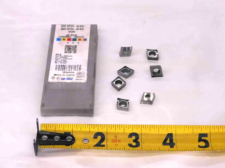 7pcs NEW ISCAR CCGT 09T304-AS IC20 CARBIDE TURNING INSERTS INDEXABLE TOOLING - MW1691CM4