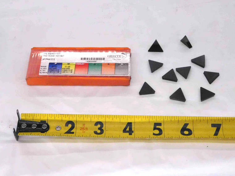 10pcs NEW HERTEL TPG 322 HC1150T CARBIDE TURNING INSERTS TPG 160308 INDEXABLE - MW1702CM4