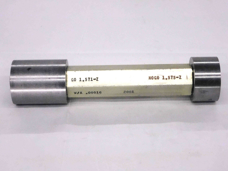 1.5710 & 1.5750 CL Z PIN PLUG GAGE GO NO GO 1.5781 -.0031 1 37/64 40 1.571 1.575 - MW1759CT4