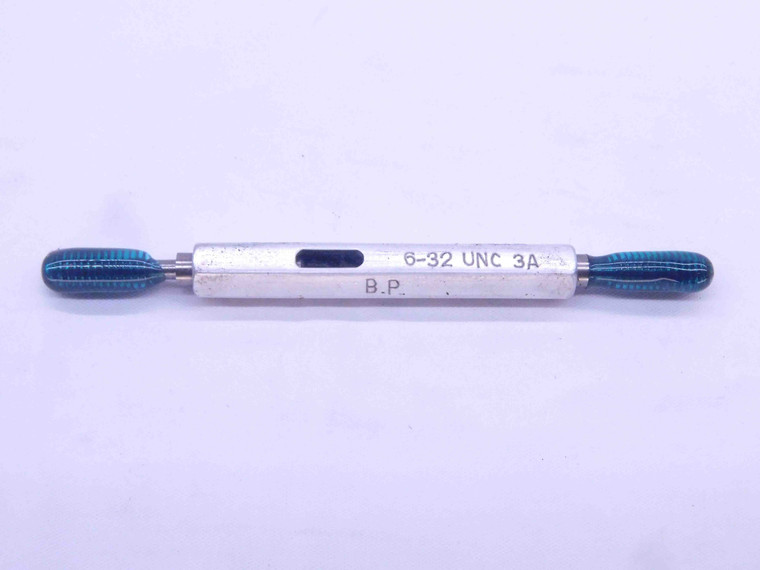 6 32 UNC 3A BEFORE PLATE SET THREAD PLUG GAGE #6 .138 GO NO GO = .1167 & .1146 - DW32825CT4