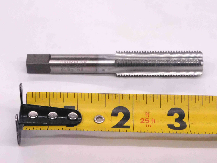NEW NETCO 1/2 20 NF GH3 HSS CHROME COATED BOTTOMING TAP 4 STRAIGHT FLUTE .5 - MW1765AX4