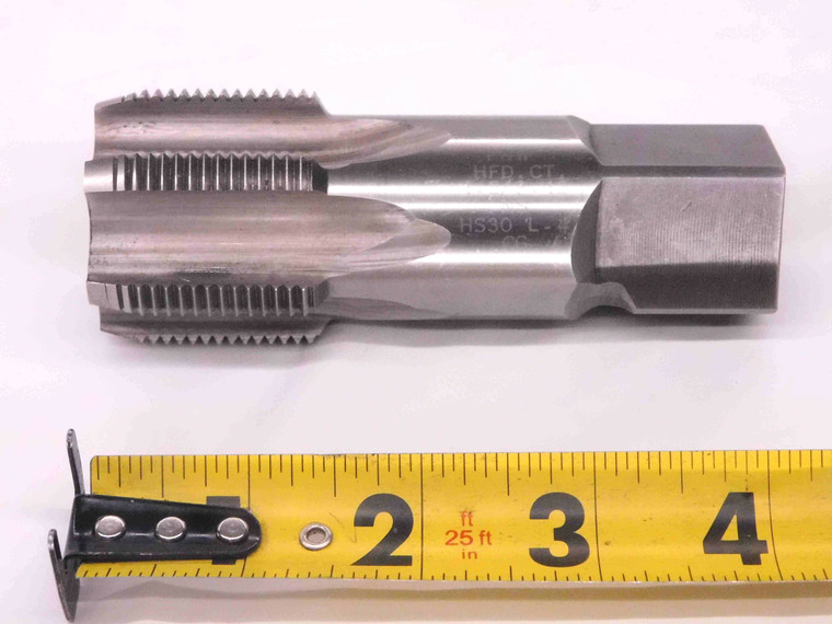 P&W 1 5/8 12 NS HSS PLUG TAP 6 STRAIGHT FLUTE 1.625 MACHINIST TOOLING MILLING - MW1785AX4