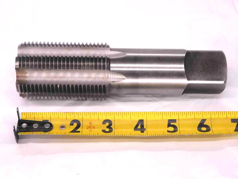 1 7/8 8 HSS BOTTOMING TAP 6 STRAIGHT FLUTE 1.875 MACHINIST TOOLING CNC MILLING - MW1801AX4