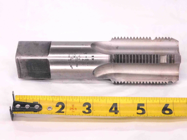 WINTER BROS. CO. 1 7/8 8 HSS BOTTOMING TAP 4 STRAIGHT FLUTE 1.875 MACHINIST - MW1804AX4