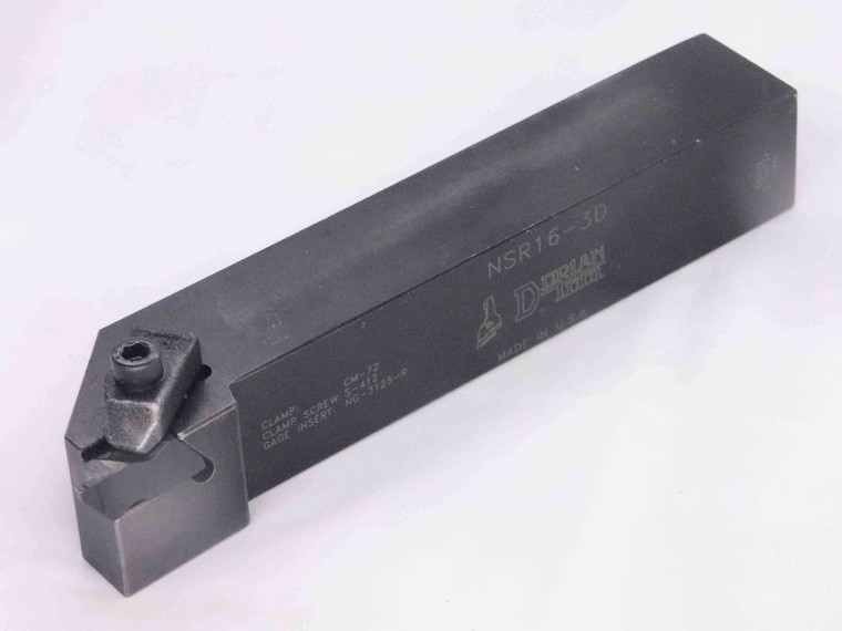 DORIAN NSR16-3D LATHE TURNING TOOL HOLDER 1" SHANK NG-3125-R INSERTS 6" OAL - MW1829CN4