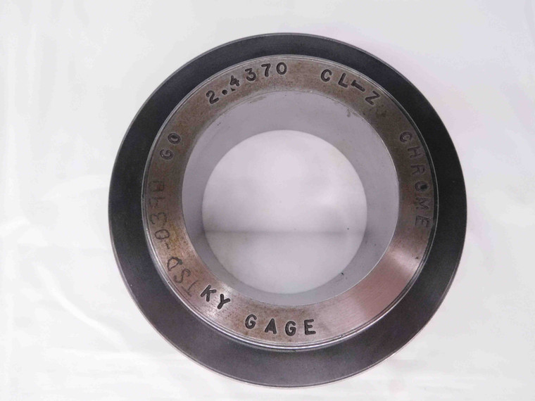2.4370 CL Z MASTER PLAIN BORE RING GAGE 2.4375 -.0005 2 7/16 62 mm 2.437 CHECK - MW1956AB5