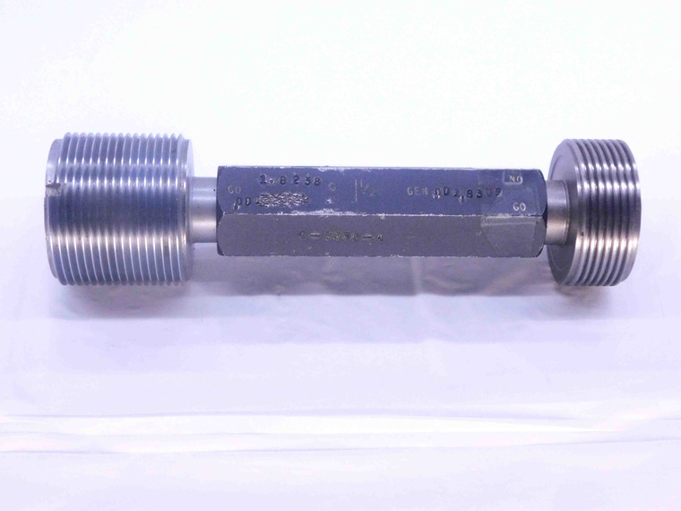 G1 1/2 11 BSPP PIPE THREAD PLUG GAGE 1.5 1 1/2 GO NO GO P.D.'S = 46.324 & 46.504 - DW32890CT4