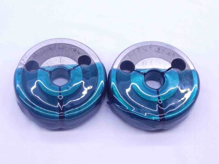 M12 X 1.25 6g THREAD RING GAGES 12 GO NO GO P.D.'S = 11.159 & 11.027 CHECK - DW32909CT4