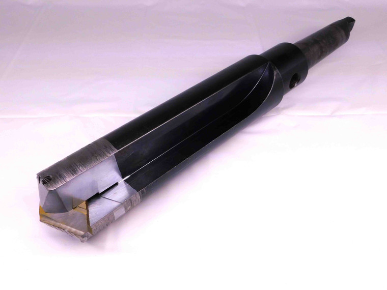 3 15/32 O.D. COOLANT THRU INDEXABLE INSERT SPADE DRILL MT5 SHANK 2 FL 3.46875