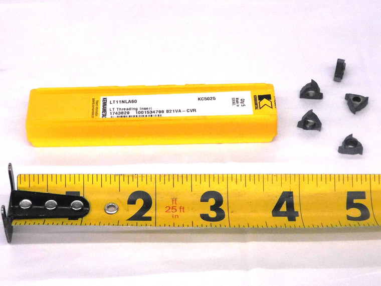 5pcs NEW KENNAMETAL LT11NLA60 KC5025 CARBIDE THREADING INSERTS INDEXABLE CNC - MW2120CT4