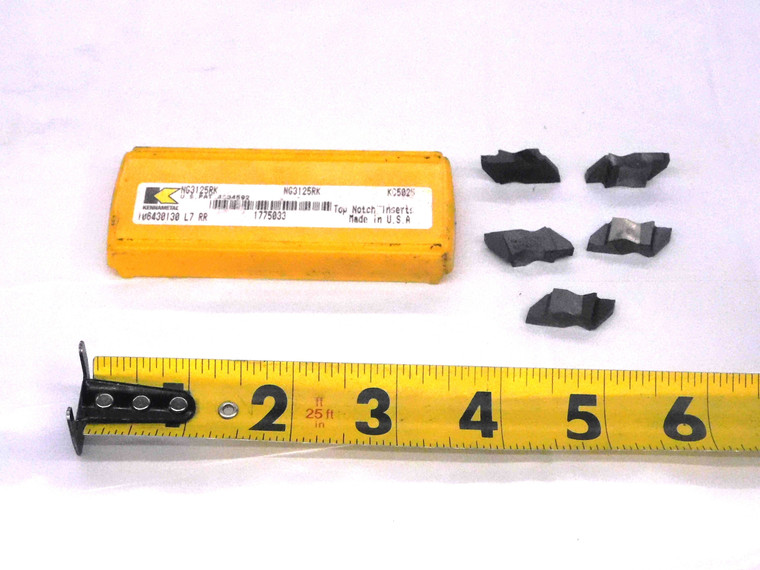5pcs NEW KENNAMETAL NG3125RK KC5025 CARBIDE GROOVING INSERTS INDEXABLE TOOLING - MW2125CT4