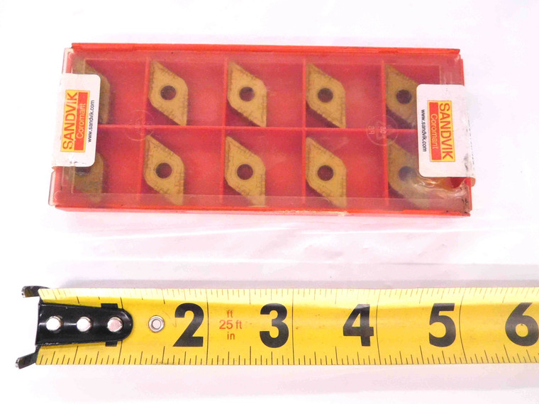 10pcs NEW SANDVIK COROMANT DNMG 15 04 08-PF 4015 TiN CARBIDE INSERTS DNMG 432-PF - MW2166CT4