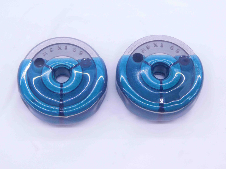 M9 X 1 6g METRIC THREAD RING GAGES 9 1.0 GO NO GO P.D.'S = 8.324 & 8.212 CHECK - DW32963CT4