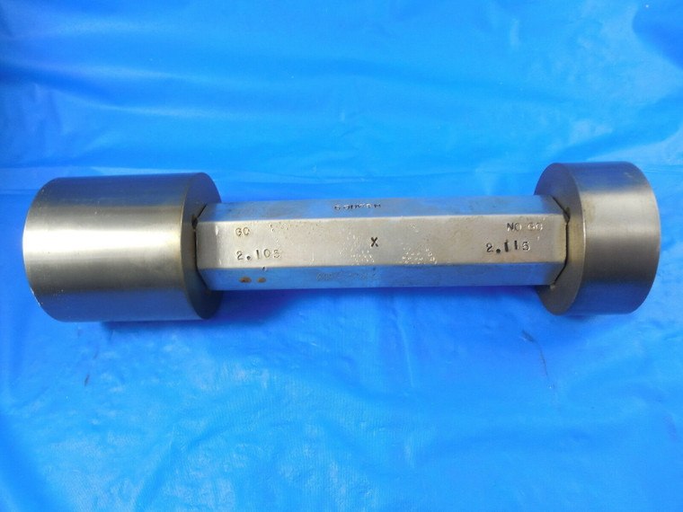 2.105 & 2.115 CLASS X SMOOTH PLUG GAGE GO NO GO 2.125 - .02 UNDERSIZE 2 1/8 TOOL