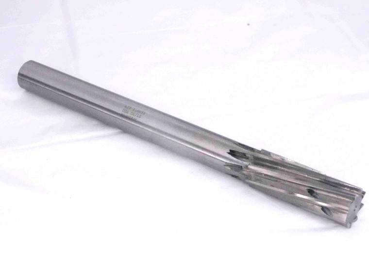 HANNIBAL 1.0055 O.D. HSS CARBIDE TIPPED COOLANT REAMER 8 FL +.0055 OVERSIZE - MW2355BY4