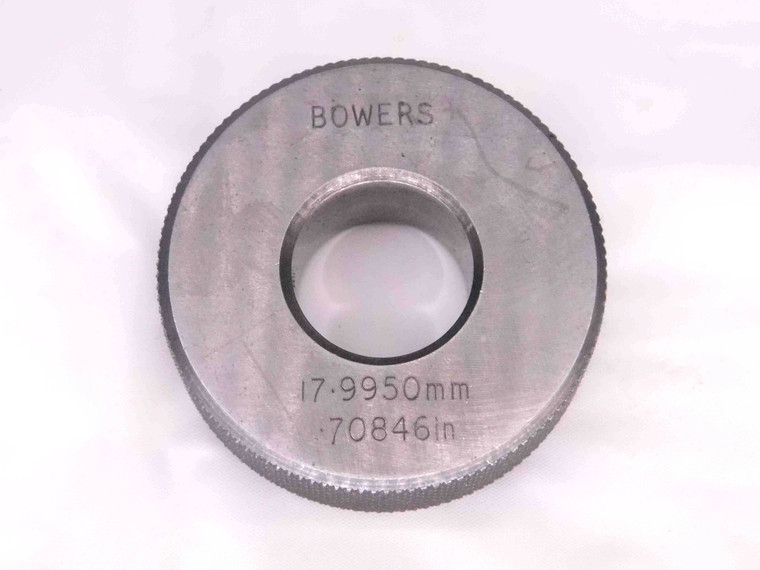 .70846 MASTER PLAIN BORE RING GAGE .7188 -.0103 UNDERSIZE 23/32 18 mm CHECK - MW2491CT4